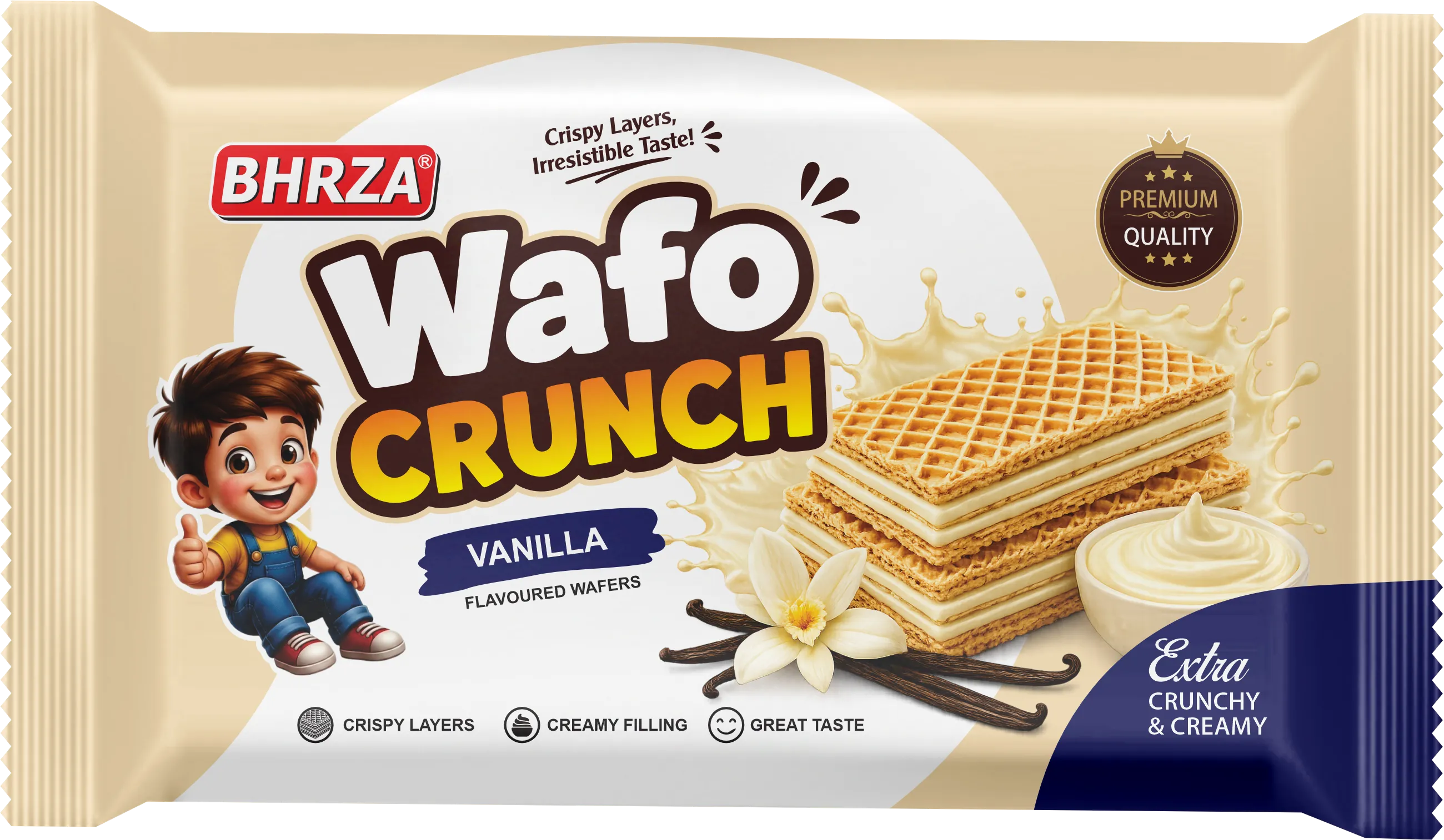 Wafo Crunch Vanilla - Standard Pack