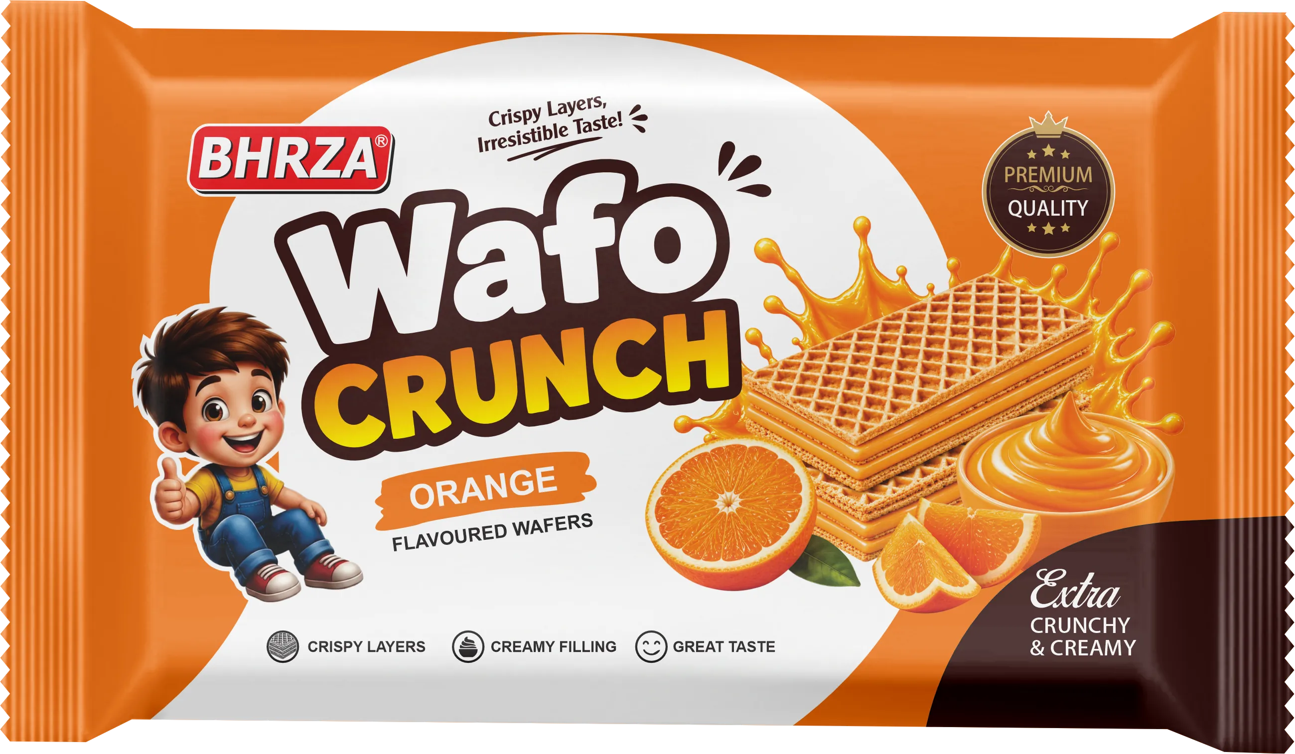 Wafo Crunch Orange - Standard Pack