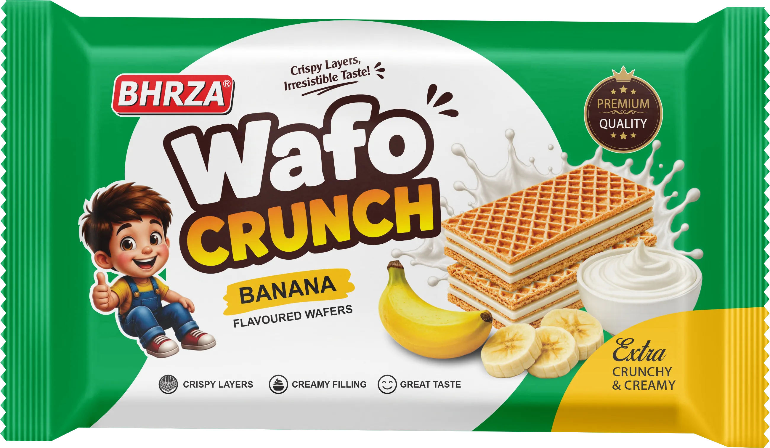 Wafo Crunch Banana - Standard Pack
