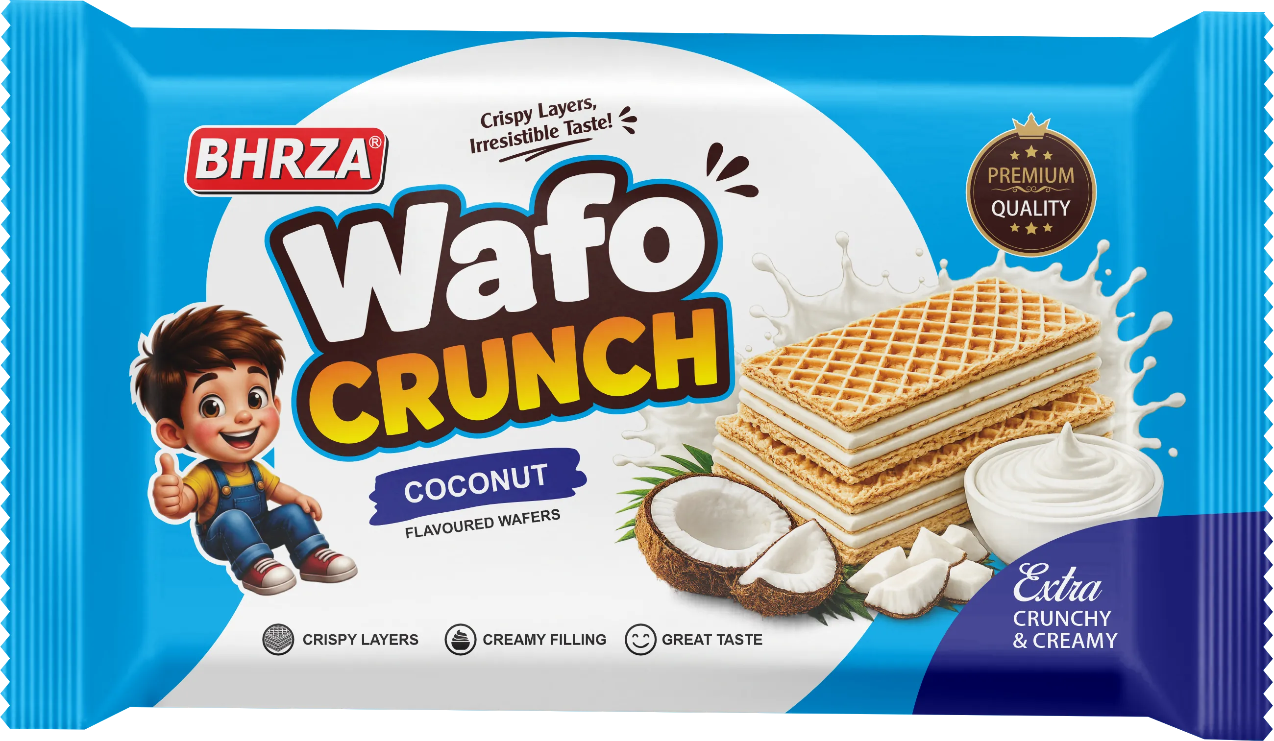 Wafo Crunch Coconut - Standard Pack
